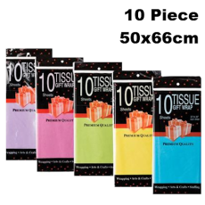 Tissue Paper - pack of 10's - Bright Colours